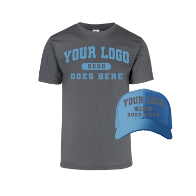 Combo GJK004 Lt. Blue / Charcoal Tee